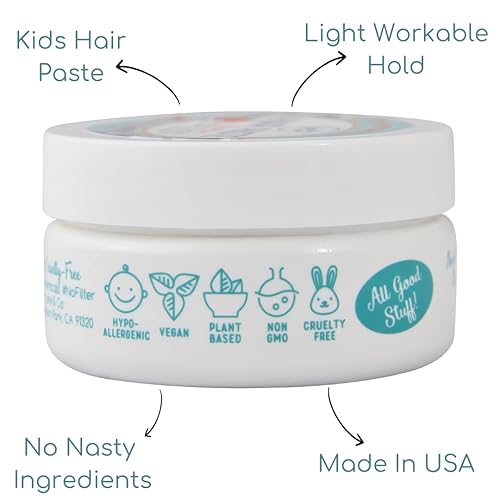 Miniatura 6 de LANE & CO. Pasta para el cabello, pasta de peinado a base de plantas para bebés, niños pequeños, fórmula natural y orgánica, segura y antiadherente,