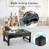 Elevated Dog Bowls, Stainless Steel Raised Dog Deep Bowl with Adjustable Stand, Double Dog Food and Water Bowl for Medium Large Dogs, 3 Heights 3.9, 7.8, 11.8