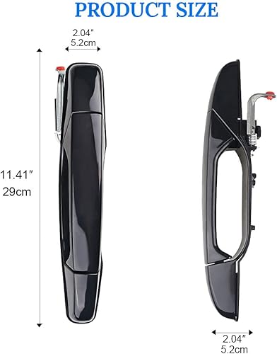 Miniatura 8 de JDMON Compatible con manija de puerta exterior, 4 piezas delantera y trasera para el lado del conductor y del pasajero, Chevy Silverado Tahoe