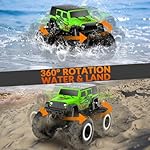 STEMTRON Amphibious Remote Control Car Toys for Boys 2.4GHz 1:16 All Terrain Off-Road RC Car Waterproof RC Monster Truck Kids Pool Toys Remote Control Boat Gifts for Kids Boys - Image 3