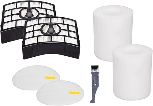 I clean Filtros de repuesto Shark Rotator Powered Lift-Away XL Capacidad NV755, 2 espumas y 2 filtros de fieltro Kit compatible con Shark NV755,