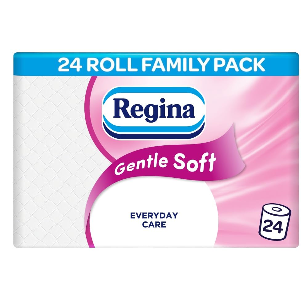 Regina Gentle Soft, 24 Rolls of Toilet Tissue, 3-Ply