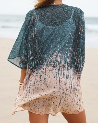 Image of Swimsuit Coverups for Women Sarong Beach Bikini Wrap Sheer Short Skirt Chiffon Scarf for Swimwear