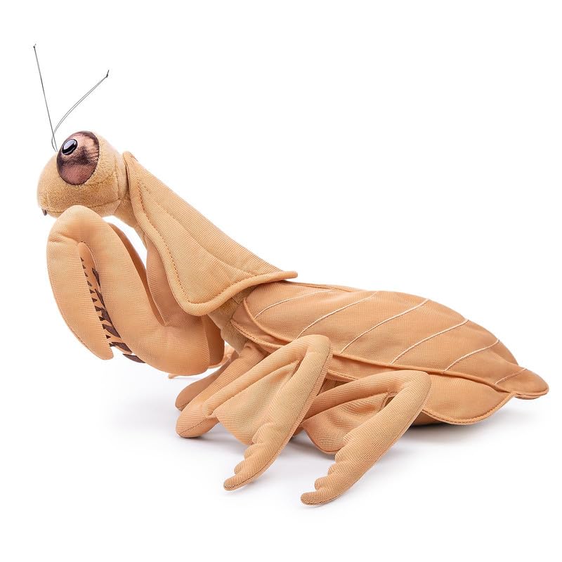 PuffPurrs Deroplatys Mantis Plush Toy, Realistic 12" Brown Praying Mantis Stuffed Animals - Image 3