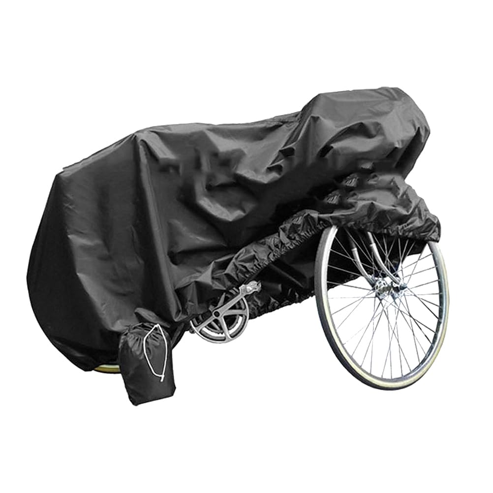 VANZACK Bike Cover Outdoor Waterproof Bicycle Covers Rain Snow UV, Bike Rain Cover for Mountain, Road & Heavy Duty Bikes, Black 1Pc