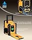 UEME Baustellenradio Robustes DAB+ FM Radio mit Bluetooth,Ladestation und Aux Anschluss DB-1005 (Gelb-Schwarz)