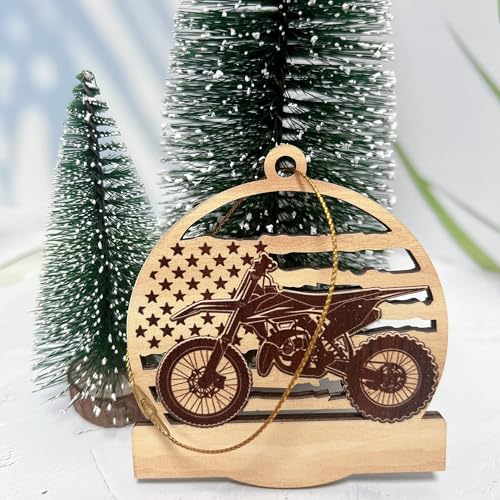 Dirt Bike Ornament, Motocross Man Boy Motocycle Ornaments, Bikes Christmas