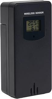 Wireless Temp Humidity Sensor for FanJu 3378 for Weather Station(black)