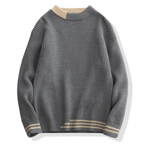 Pull ample chaud automne hiver en maille confortable