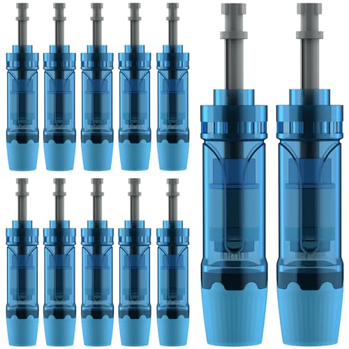 12Pcs Microneedling Pen Cartridges for Dr Pen M8S A11 A8S A9 for Home Use 0.25mm(4x36Pin 4x18Pin 4xRound Nano)