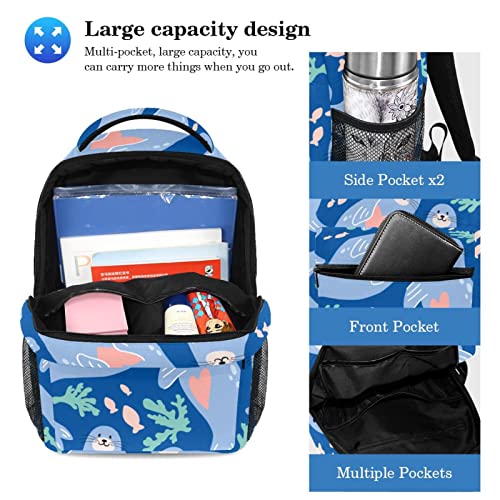Sac à dos avec trousse à crayons multicolore pour école et voyage des étudiants