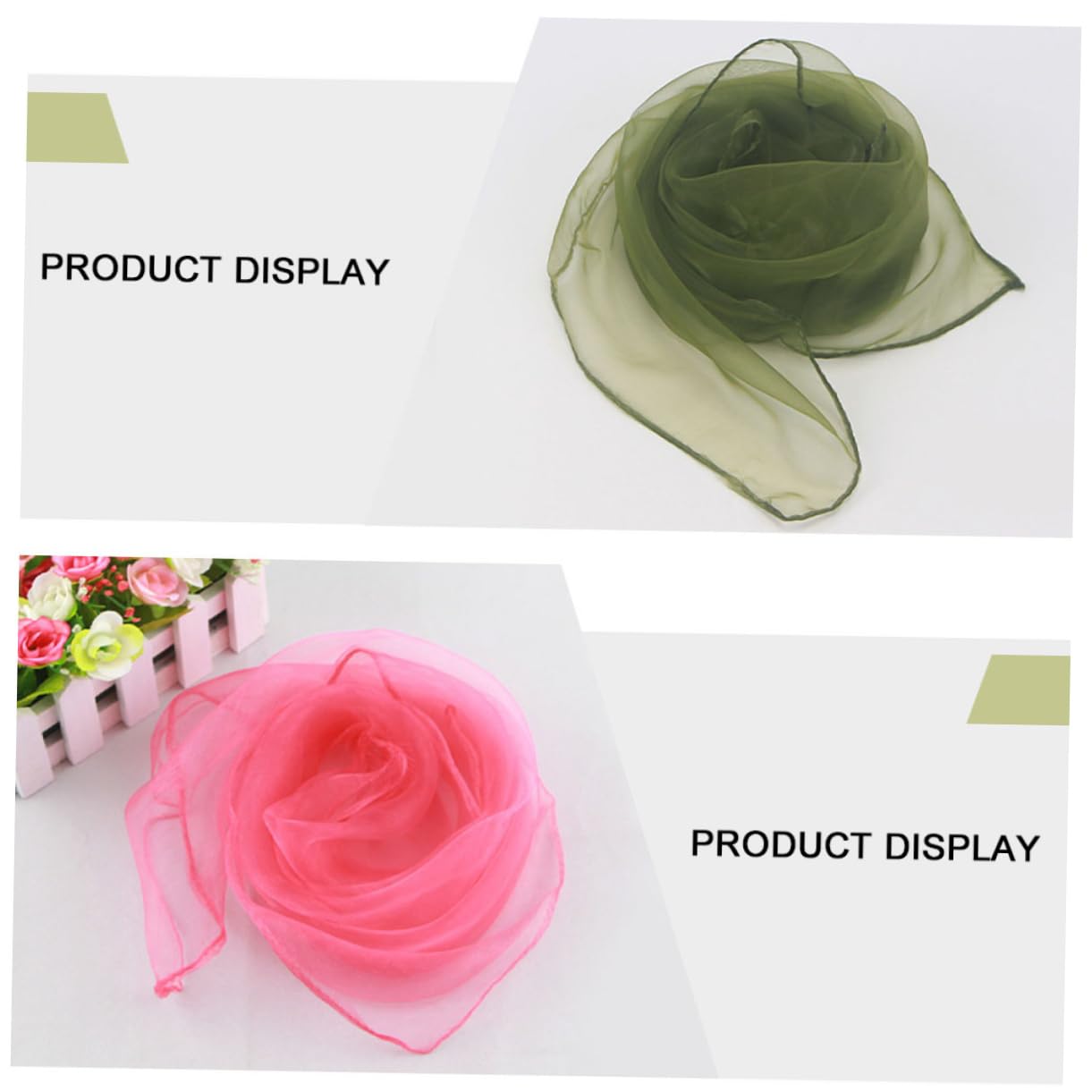 AOKWAWALIY 18pcs Silky Dance Scarves for Juggling Props Random Colors for Performance and Play Ideal for Dance and Movement Activities