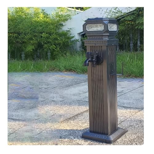 Solar Powered Garden Pillar Light 76cm Vertical Water Column AntiFrost Outdoor Feature Durable FreezeResistant Design for Garden Decor and Illumination