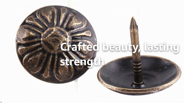 XYWHPGV Bekleding Nagels Kopspijkers 18mm Dia 17mm Hoogte Ronde Duim Push Pins Gold Tone voor Meubels Sofa Hoofdeinden, 25 Pcs(63a45 44199 ddb92 c98db ff726 909a8