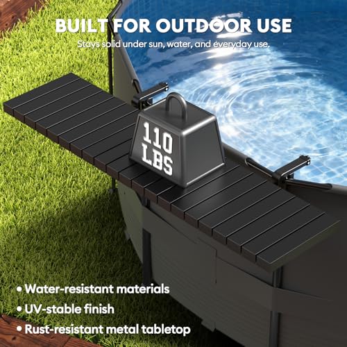 Hyperzoo Pool Bar & Pool Side Table, Pool Accessories for Above Ground Pool — view 6