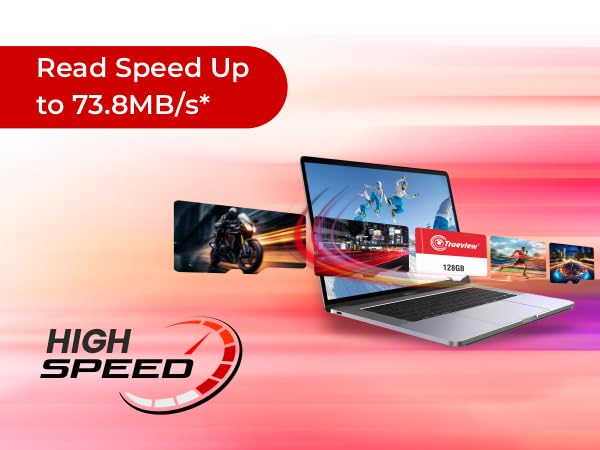 Trueview 256GB Memory Card Grade UHS-3 Class 10, Up to 70 Mbps Reading & 30 Mbps Writing Speed with High Performance of Data Transfer & Lower Power Consumption for Portable Devices 2