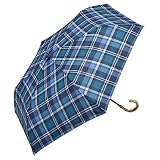 晴雨兼用 日傘 雨傘 [なごみや] 折りたたみ傘 マドラスチェック トートバッグ ミニ暑さ 熱中症 日焼け 紫外線 UV 対策 撥水 防水 レディース 50cm ネイビー