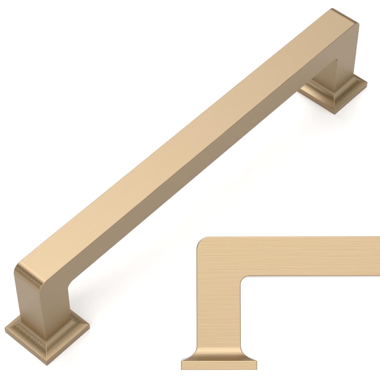 Amerdeco 10 Pack Champagne Bronze Cabinet Pulls 5 Inch(128MM) Hole Centers Kitchen Cabinet Handles Cabinet Hardware Kitchen Handles for Cabinets Cupboard Handles Drawer Pulls ZH0019 — Amazon image 28