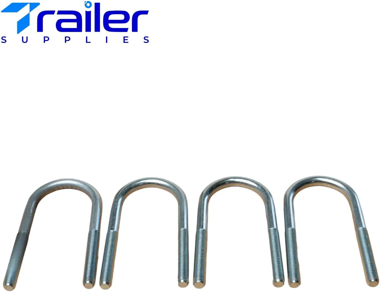 24.62" 3-Leaf Slipper Trailer Leaf Springs (Pair) with 2000 lbs U-Bolt Mounting Kit – 1,500 lbs Axle Capacity – Fits 1-3/4" Round Axles –for Utility & Boat Trailers