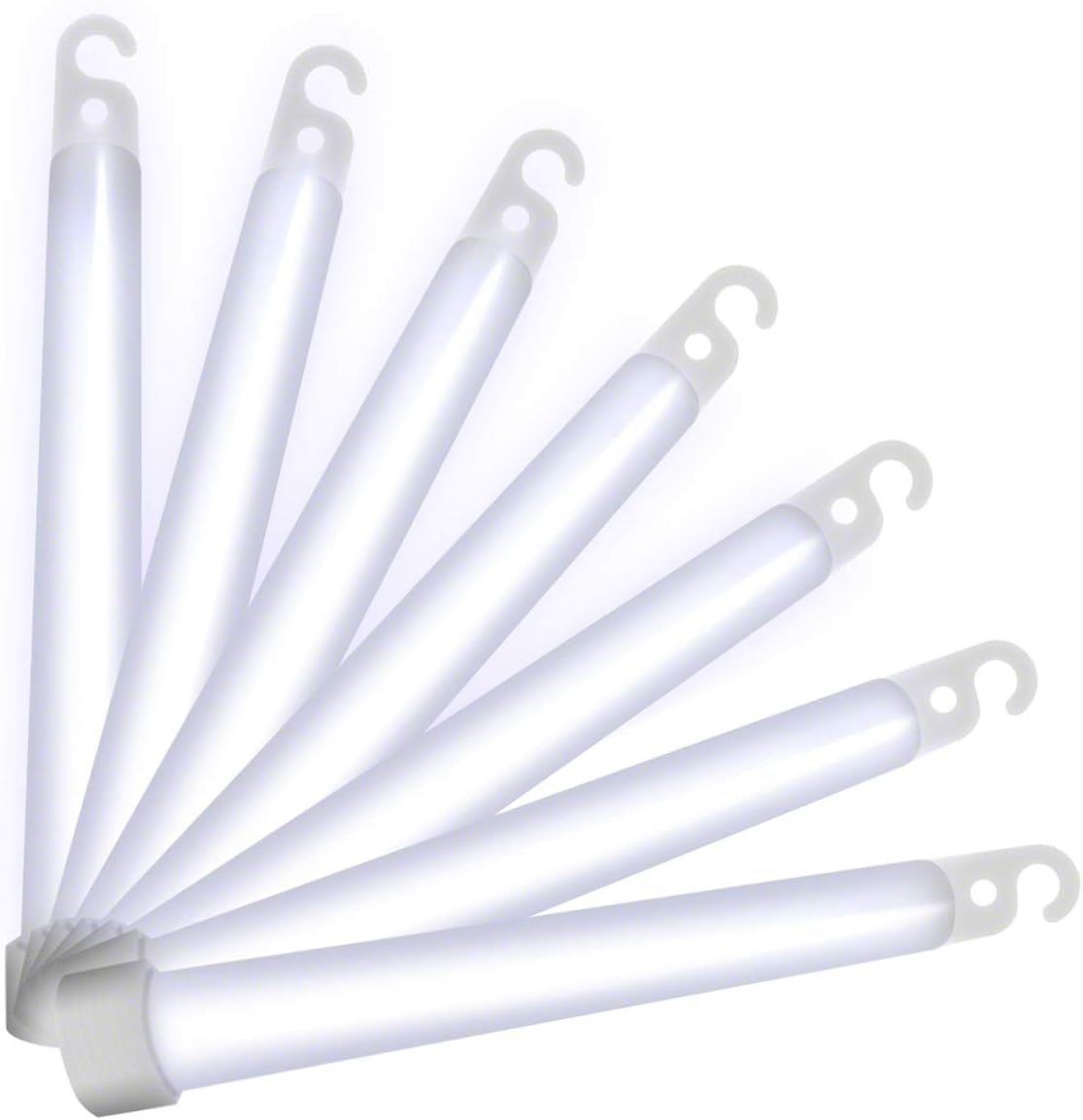FlashingBlinkyLights Premium White Glow Sticks 6" (Pack of 25)