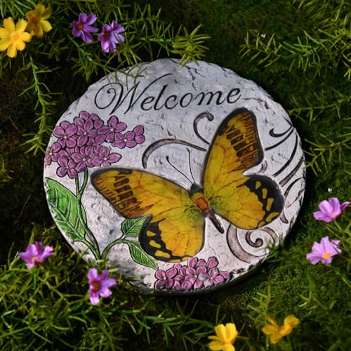 Garden Décor Stepping Stones Outdoor 10 * 10 * 0.75 Inch
