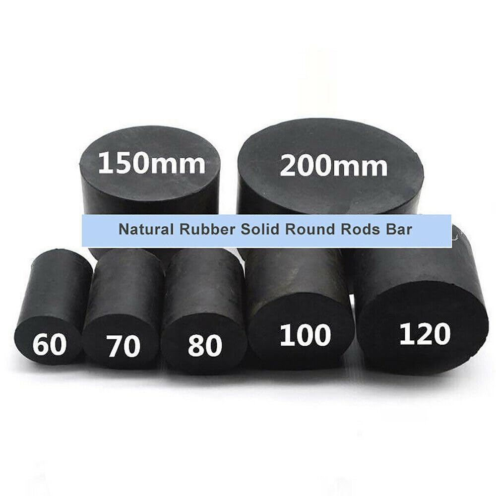 Schwarzer Gummistab Massiver Naturkautschuk Runde Stäbe Stabmaterialien Durchmesser 21-150mm Länge 40mm-500mm (30mm*500mm)