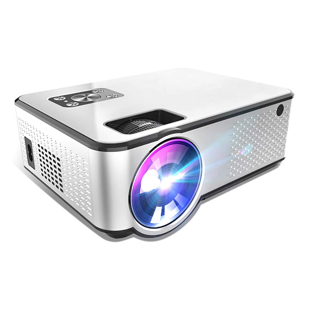 C- Proiettore Proiettore Full HD, Supporto per proiettore LED Home Theater 1080P 4K Video Tramite HDMI Home Cinema Videoproiettore, Computer Portatile Compatibile TV Dvd PS4