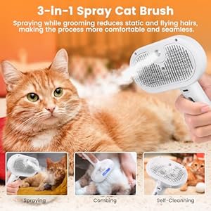   Cat-Steam-Brush-for-Shedding-Steamy-Cat-Brush-for-Long-Short-Haired-Cats-Dogs-Spray-Cat-Brush-for-Pet-Grooming-Self-Cleaning-Pet-Hair-Removal-Comb-with-Water-Tank