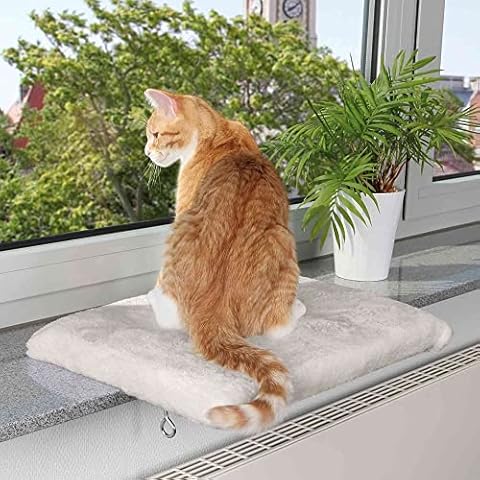 Trixie 4328 Liegeplatte für Fensterbank, 51 × 36 cm, lichtgrau, 1 Stück (1er Pack) Cover