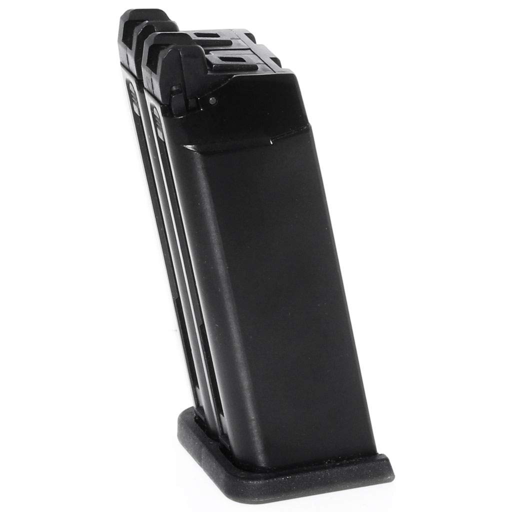 Airsoft WE (WE-TECH) 40rd Gas Magazine for WE G19 Double Barrel Series GBB Pistol Black