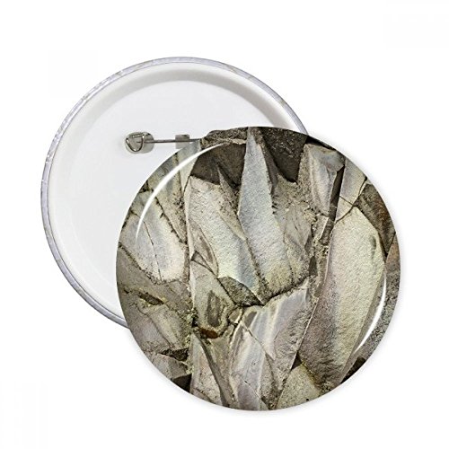 Badge Bouton Fancy Stone rond multicolore à motif crackles décoration vêtement cadeau