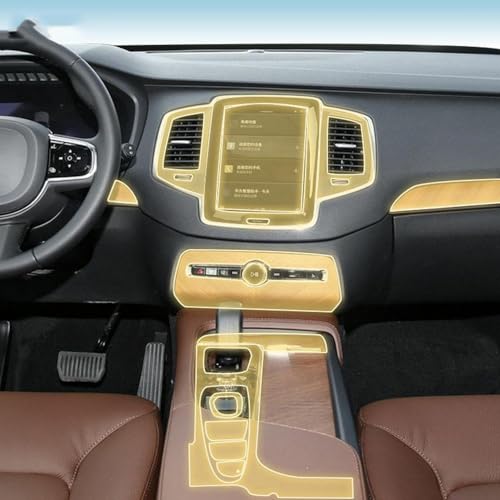 Film PPF habitacle Volvo XC90 préserve la console centrale des voyages en famille