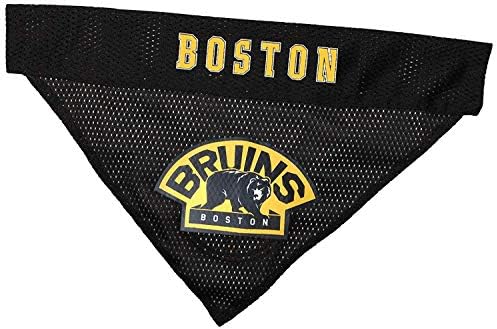 NHL Boston Bruins Bandana for Dogs & Cats, Large/X-Large. - Cute & Stylish Bandana! The Perfect Hockey Fan Scarf Bandana, Great for Birthdays Or Any Party!