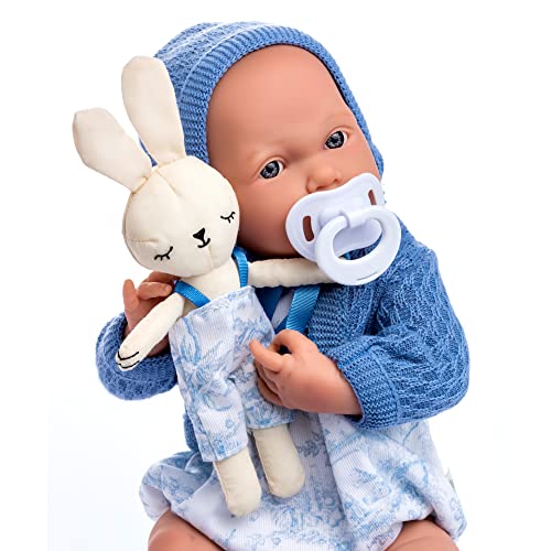 JC Toys - La Newborn Royal Collection | Anatomically Correct Real Boy Baby Doll | 15" All-Vinyl Baby Doll | Designed by Berenguer Made in Spain | Ages 2+ | Blue Gift Set - image 4