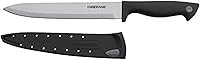 Vista 21 de Farberware Edgekeeper – Cuchillo de carnicero de 15 cm con cubierta autoafilable, cuchillo de cocina de acero inoxidable de alto carbono con mango
