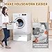 LYASIL Laundry Pedestal, Heavy Duty Wood Washer Dryer Pedestal, 27.5