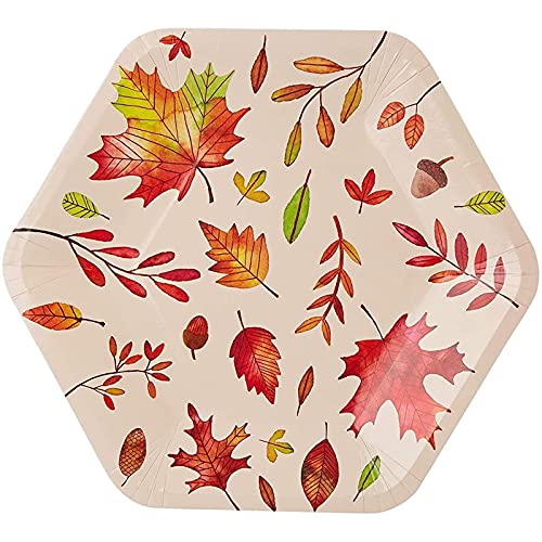 Juvale Fall Leaves Paper Plates For Thanksgiving Party (9 In 50 Pack) #TOP14