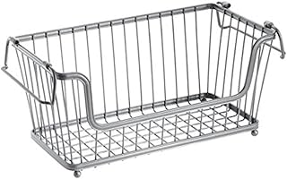 iDesign York Lyra Wire Basket, Compact Kitche...,