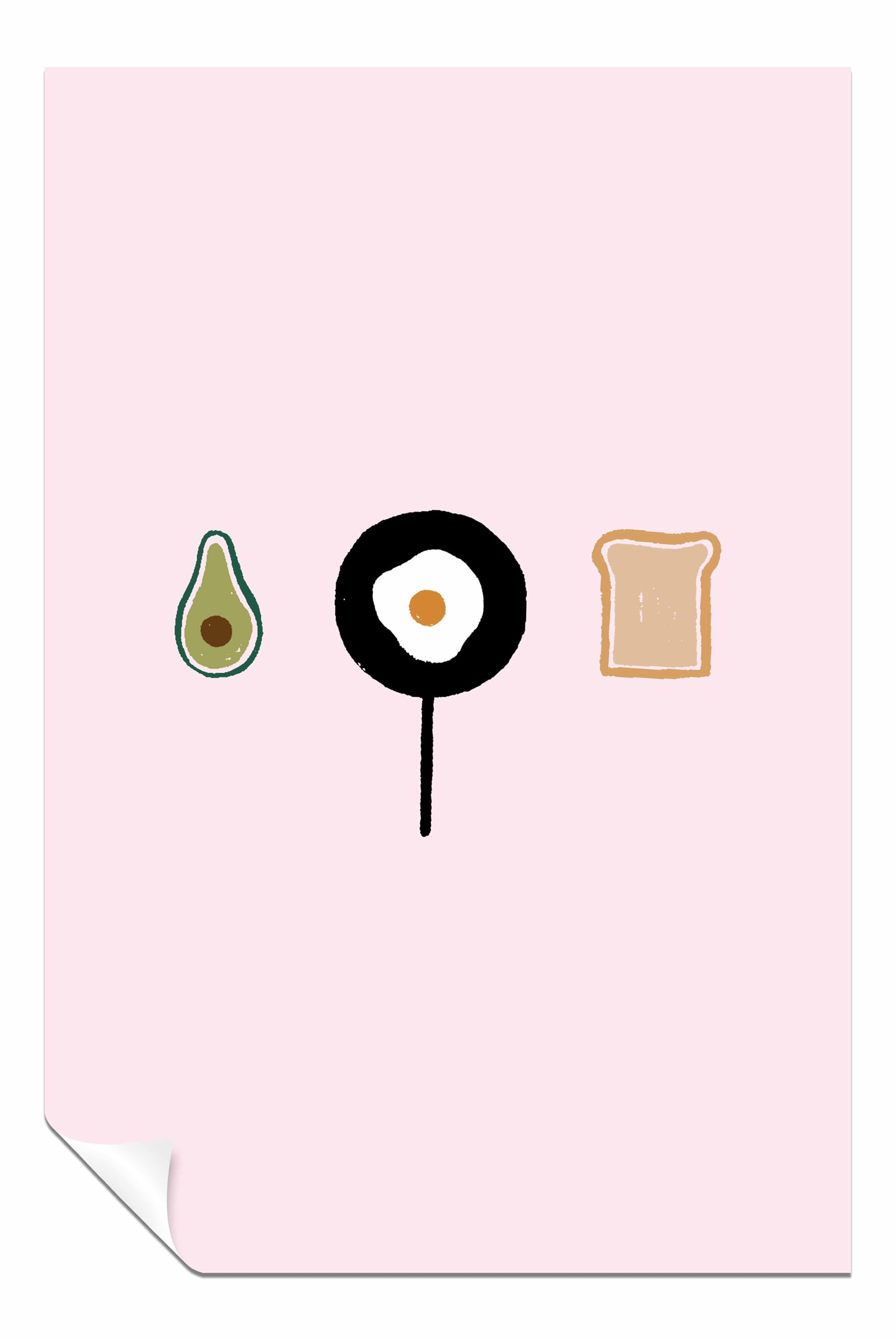 Panther Print Brunch Unframed Poster, Pictures for Home Walls, Bedroom, Living Room & Bathroom Decor 46x31cm (18x12in)