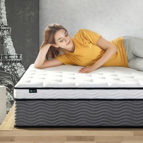 Zinus True Support 14" Euro Top Medium Hybrid Mattress
