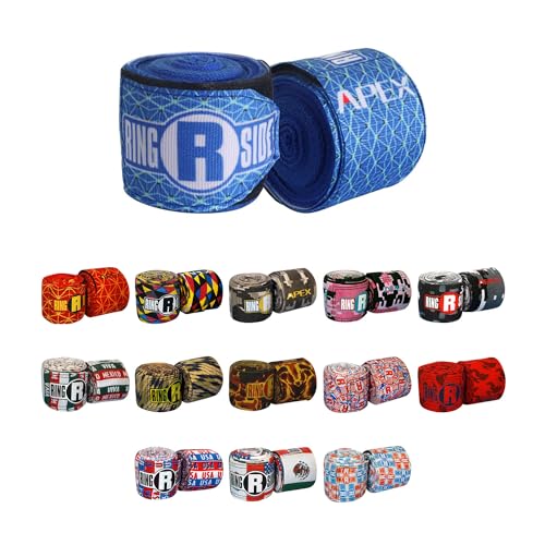 Ringside Apex Boxing Training Hand Wraps (Pair), Blue