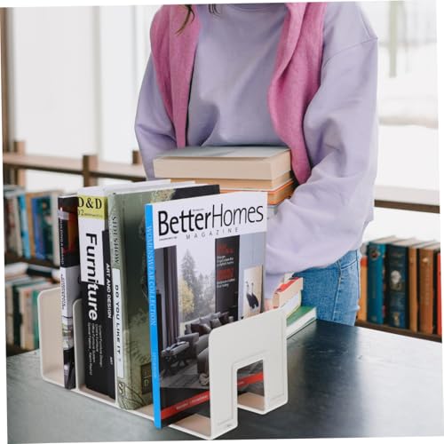 Support de Documents Healvian Tri Vertical Efficace et Serre-Livres Robuste 4 Cases