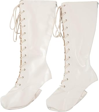 Amazon.co.jp: [クラッセ] ブーツカバー編み上げ 白 フリーサイズ 