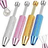 Sibba 4 herramientas de agarre de bolas de piercing, 4 garras de acero inoxidable, herramientas de cambio de joyas, herramienta de extracción de piercings, mini herramientas de recogida para oreja