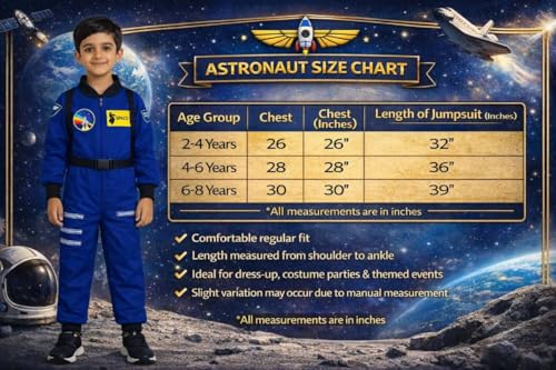 Image of FancyDressWale Community Helper & Career Role Play Costume for Fancy Dress Pilot, Navy, Army, astronaunt, Police Costumes
