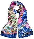 YSSP, G Klimt-Virgin, Van Gogh and Claude Monets Paintings, Elegant Luxury Fashion Silk Scarf Premiu