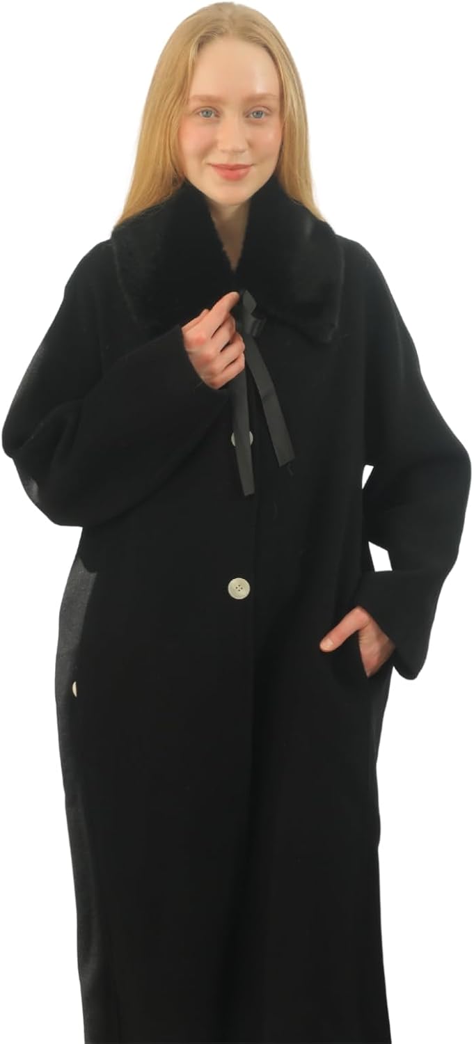 SUNDSGT Faux Fur Collar Scarf Women's Faux Fur Neck Warmer - Image 5