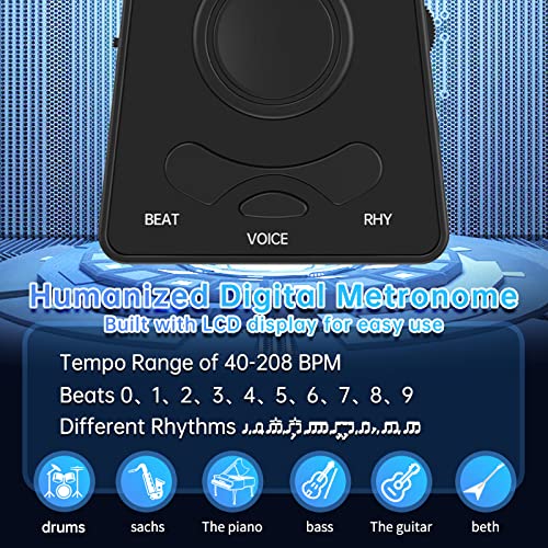 Digital Metronome With Timer, Electronic Vocal Metronome For Piano Guitar Violin And Other Instrument, Adjustable And Timed #TOP3