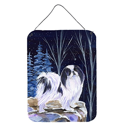 Caroline's Treasures SS8374DS1216 Starry Night Japanese Chin Wall or Door Hanging Prints Aluminum Metal Sign Kitchen Wall Bar Bathroom Plaque Home Decor Front Door Plaque, 12x16, Multicolor
