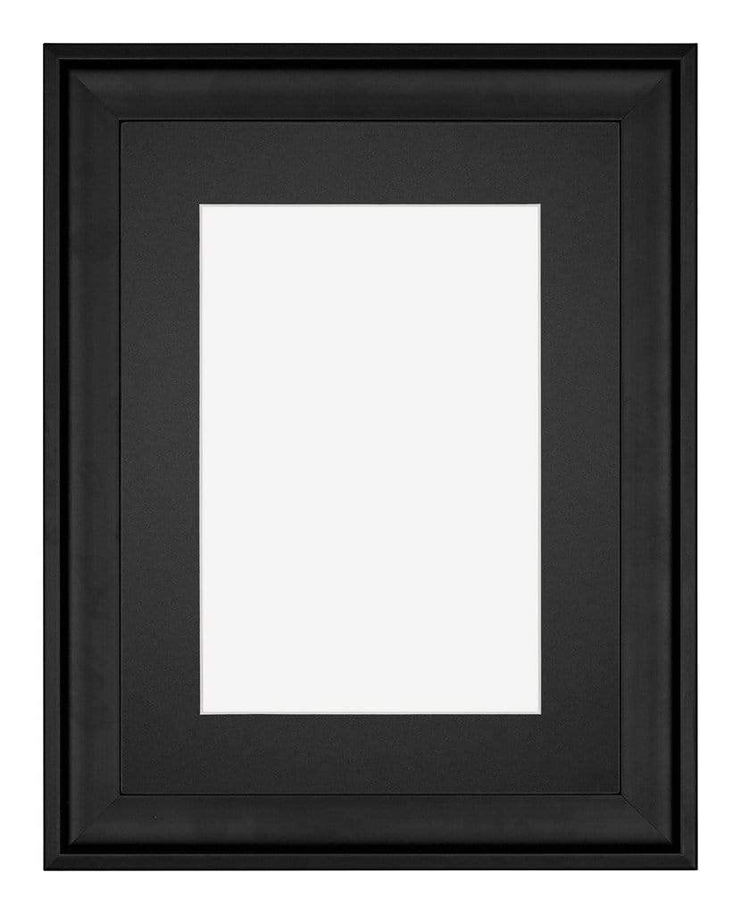 yd. Passepartout 60x80 cm für Fotogröße 55x75 - Schwarz - Museumkarton - Außenmaße 60x80 cm - Innengröße 55x75 cm